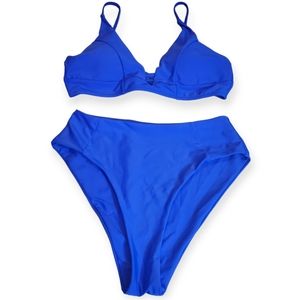 NWOT Women's Two-Piece Swimsuit royal Blue